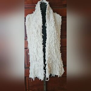Polyester, Winter White, Scarf